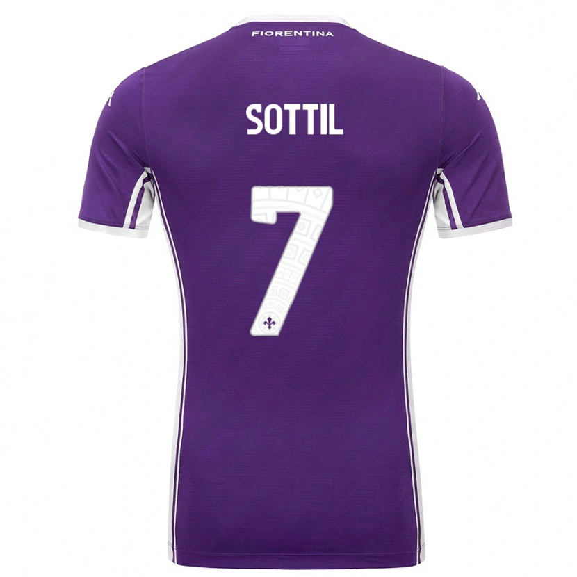 Danxen Kid Riccardo Sottil #7 Purple White Home Jersey 2025/26 T-Shirt