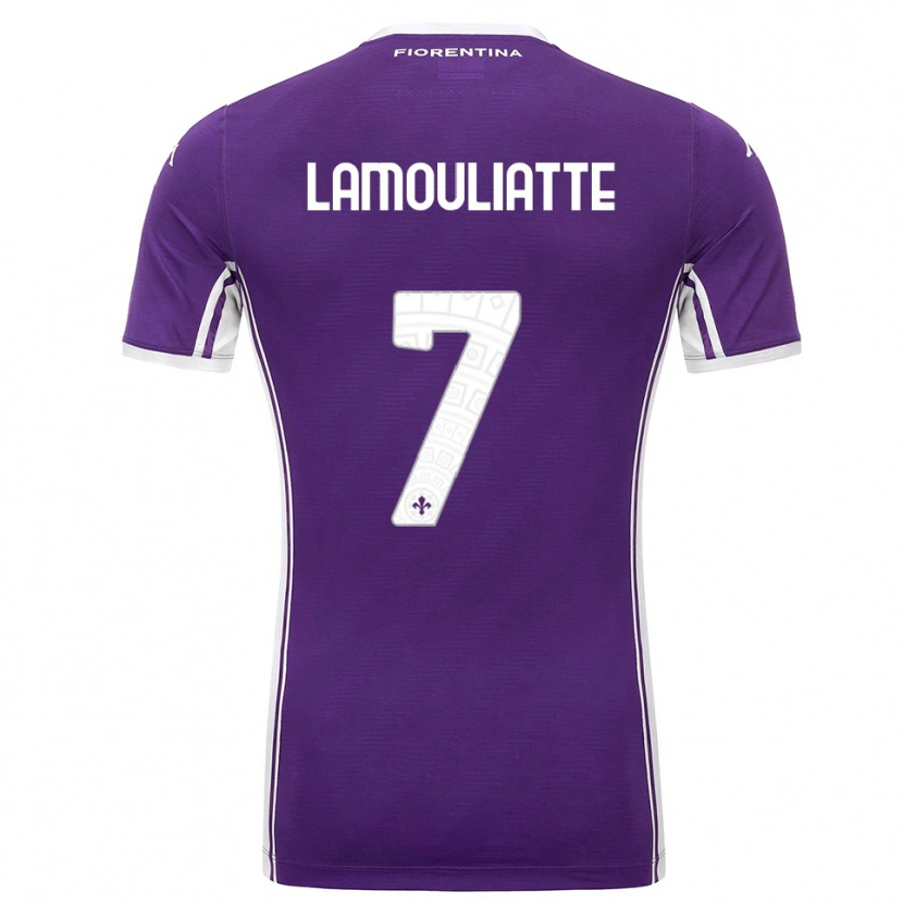 Danxen Kid Hugo Lamouliatte #7 Purple White Home Jersey 2025/26 T-Shirt