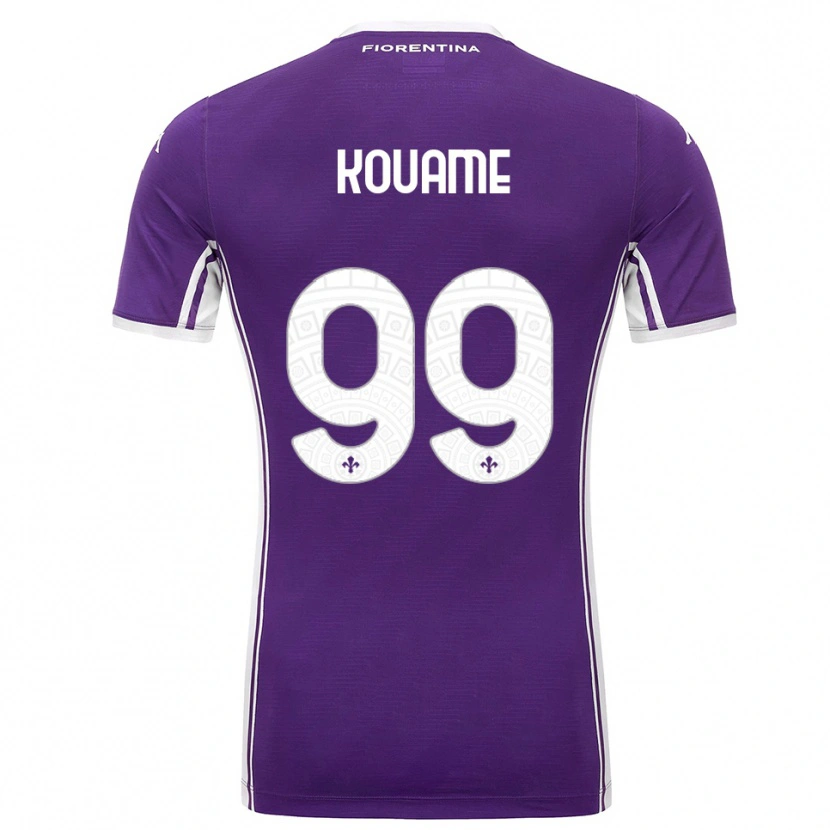 Danxen Kid Christian Kouamé #99 Purple White Home Jersey 2025/26 T-Shirt