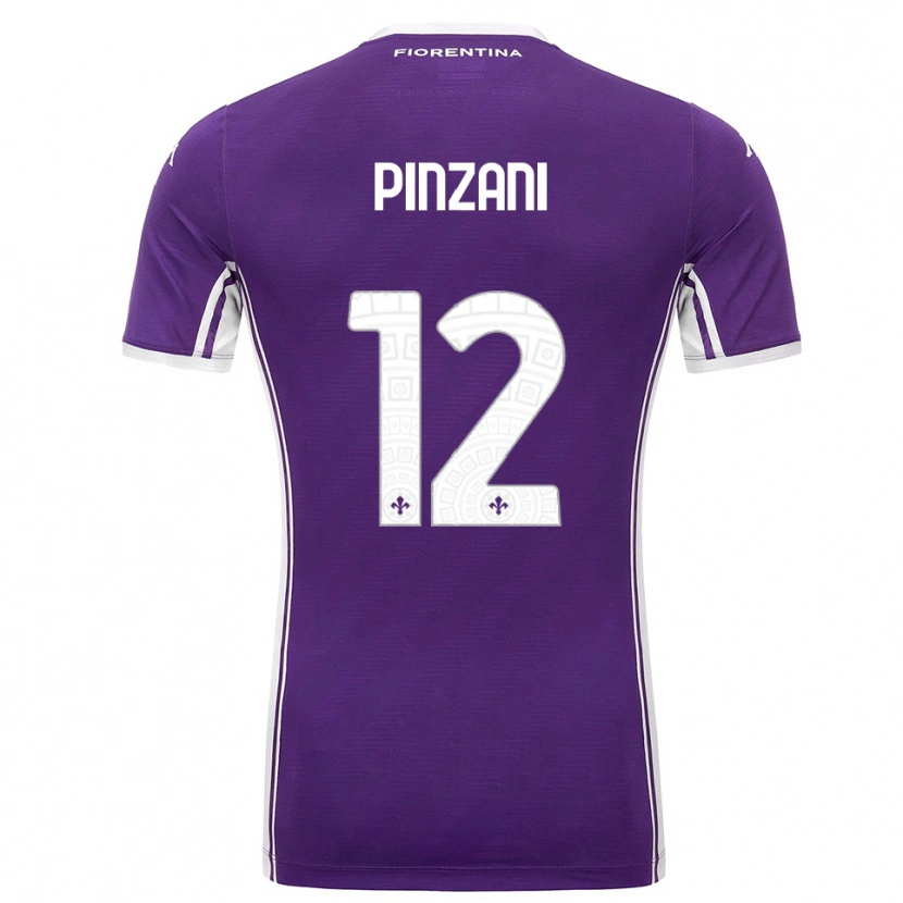 Danxen Kid Lorenzo Pinzani #12 Purple White Home Jersey 2025/26 T-Shirt