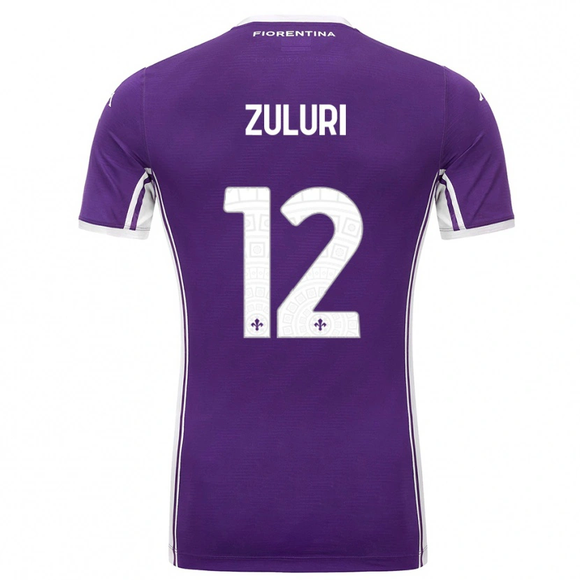 Danxen Kid Athena Zuluri #12 Purple White Home Jersey 2025/26 T-Shirt