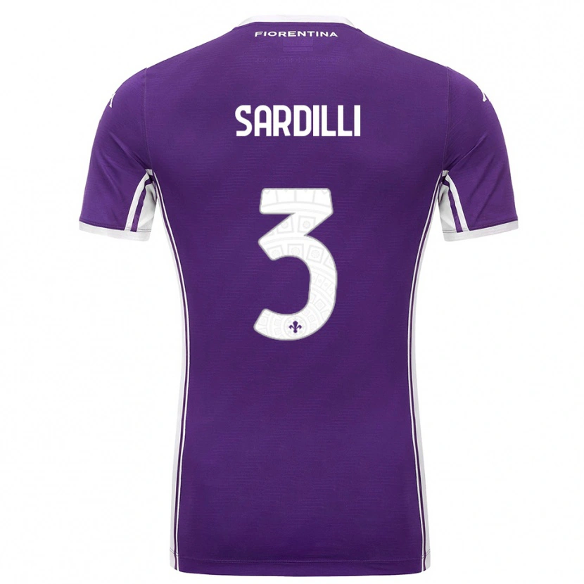 Danxen Kid Davide Sardilli #3 Purple White Home Jersey 2025/26 T-Shirt