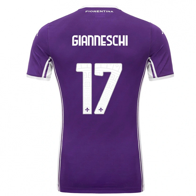 Danxen Kid Noah Gianneschi #17 Purple White Home Jersey 2025/26 T-Shirt