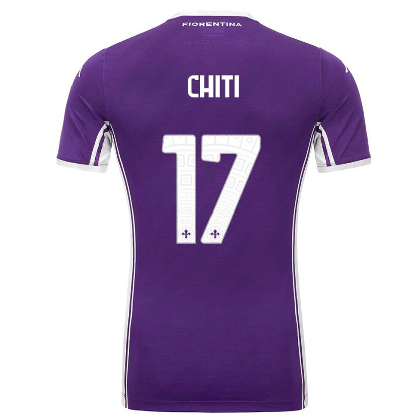 Danxen Kid Alessio Chiti #17 Purple White Home Jersey 2025/26 T-Shirt