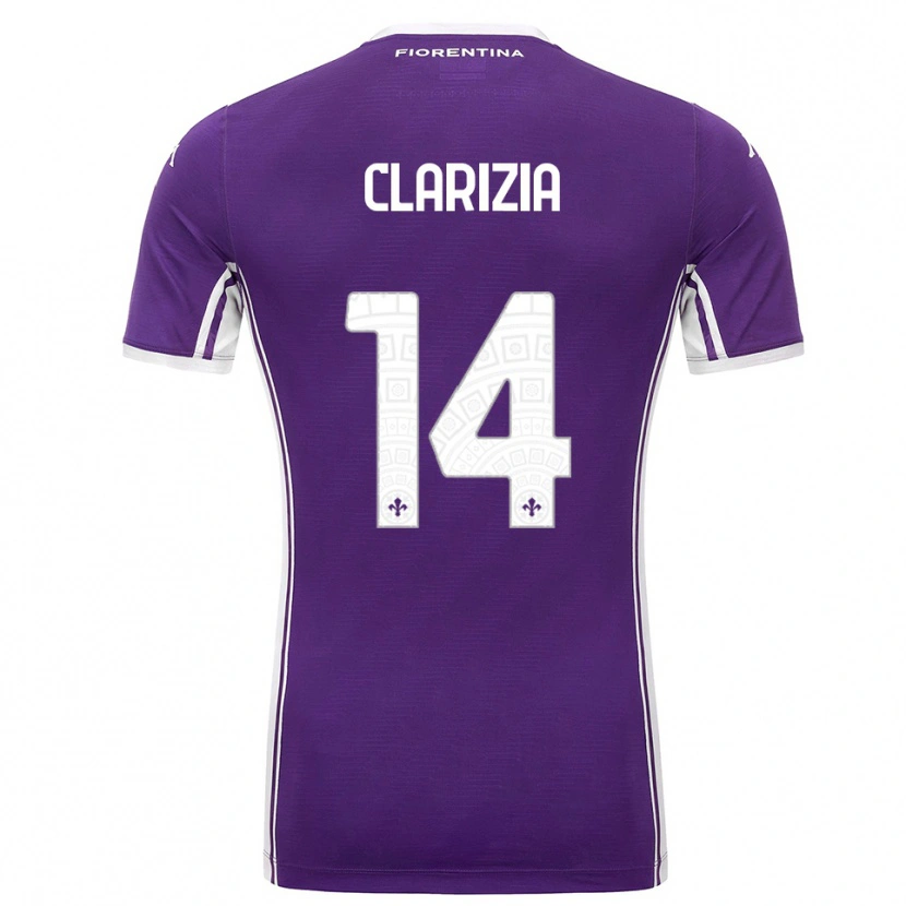Danxen Kid Leonardo Clarizia #14 Purple White Home Jersey 2025/26 T-Shirt