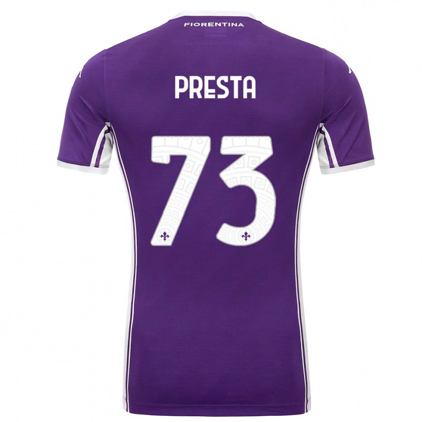Danxen Kid Francesco Presta #73 Purple White Home Jersey 2025/26 T-Shirt