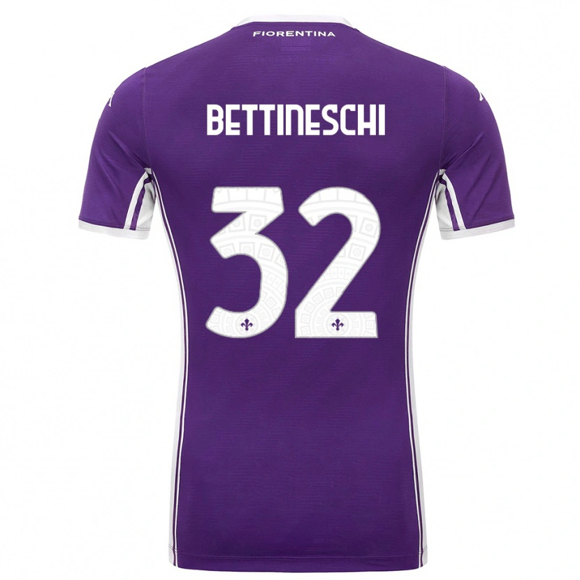 Danxen Kid Giorgia Bettineschi #32 Purple White Home Jersey 2025/26 T-Shirt