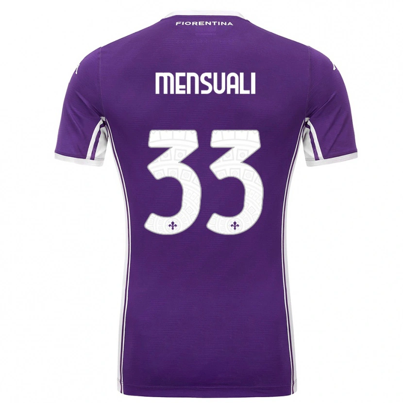 Danxen Kid Alice Mensuali #33 Purple White Home Jersey 2025/26 T-Shirt