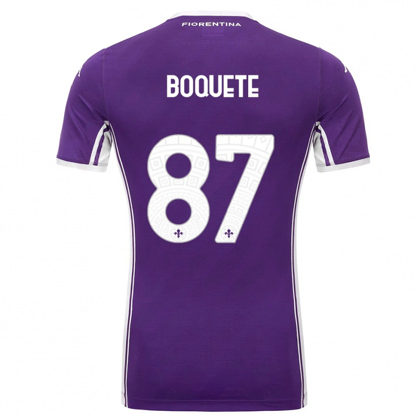 Danxen Kid Verónica Boquete #87 Purple White Home Jersey 2025/26 T-Shirt