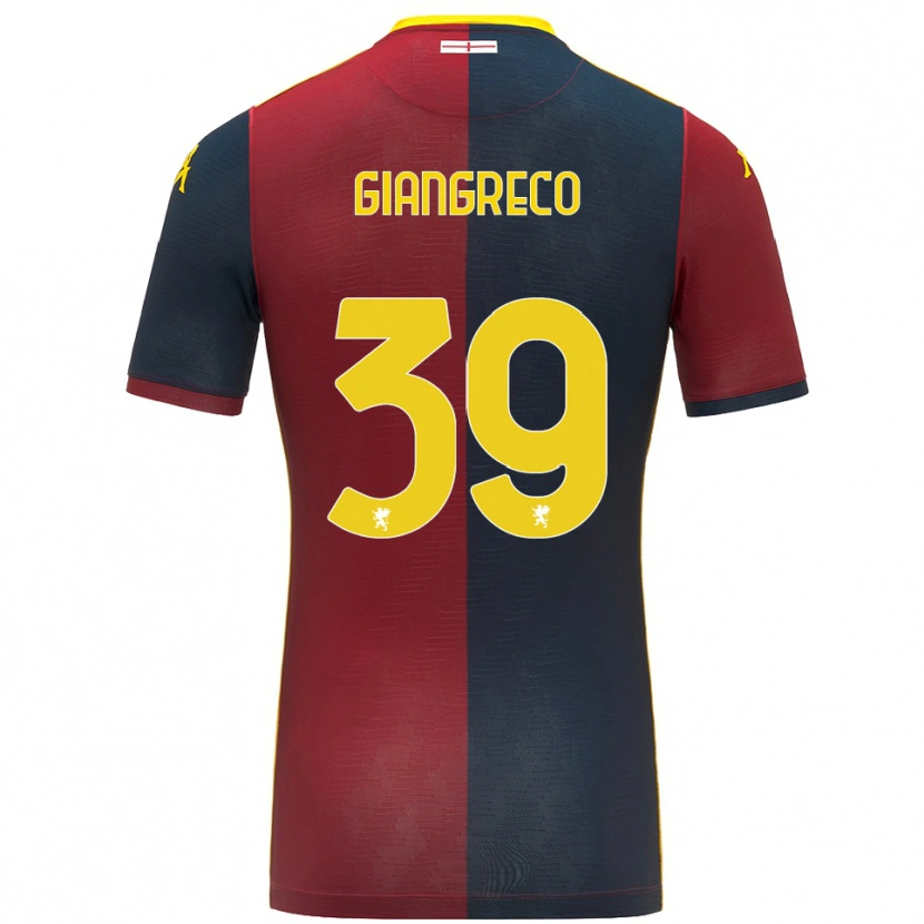 Danxen Kid Nicolò Giangreco #39 Red Royal Blue Home Jersey 2025/26 T-Shirt