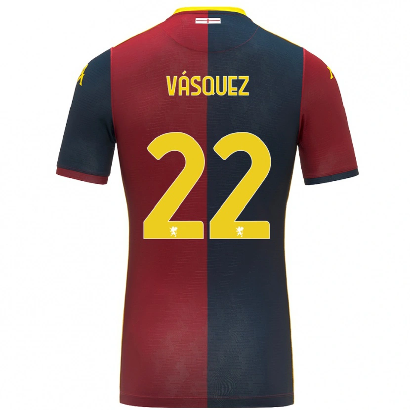 Danxen Kid Johan Vásquez #22 Red Royal Blue Home Jersey 2025/26 T-Shirt