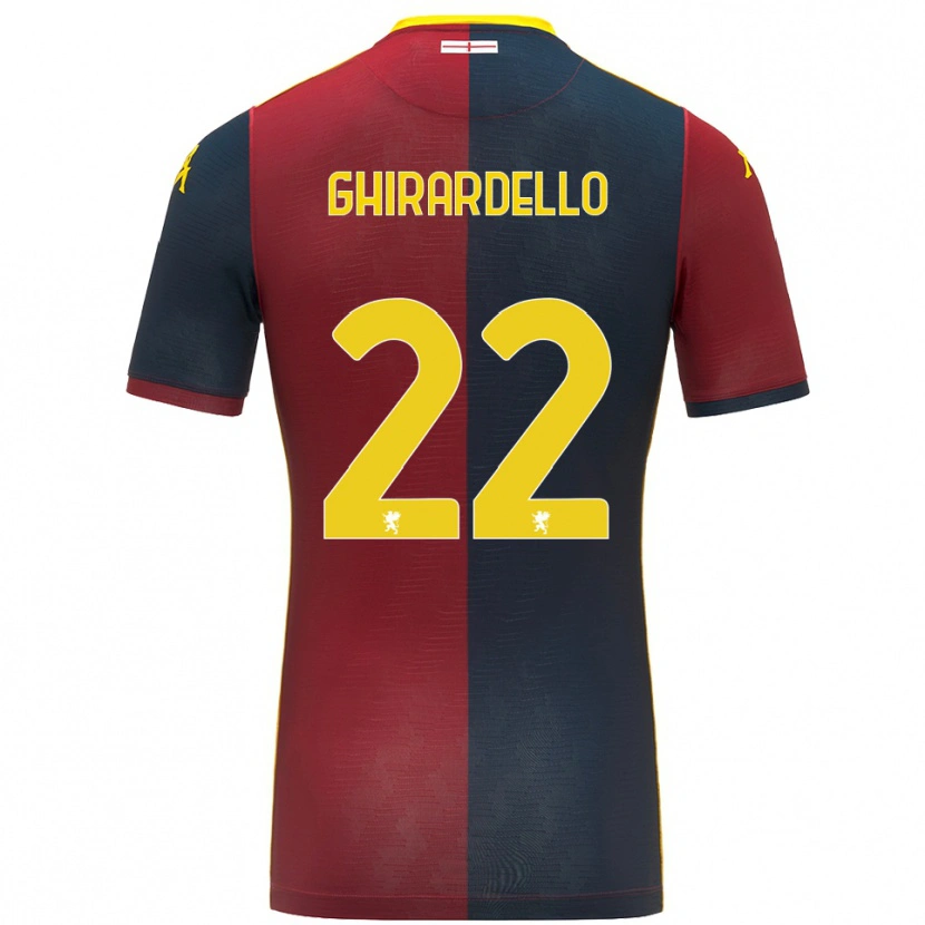 Danxen Kid Tommaso Ghirardello #22 Red Royal Blue Home Jersey 2025/26 T-Shirt