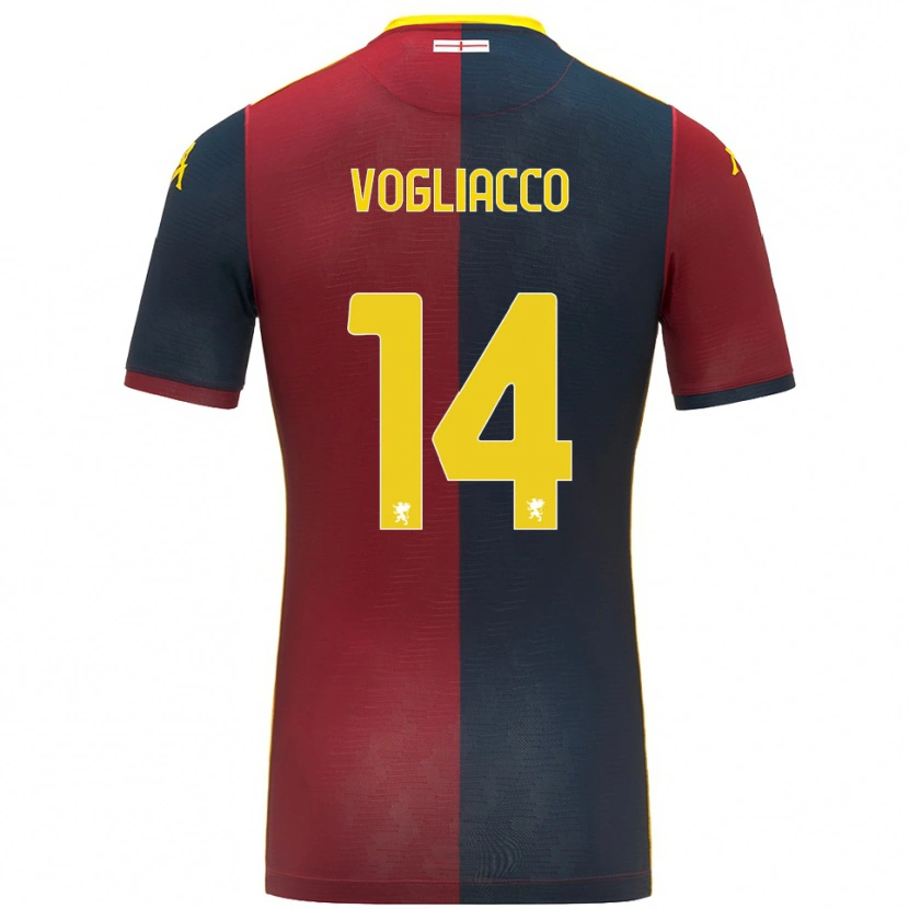 Danxen Kid Alessandro Vogliacco #14 Red Royal Blue Home Jersey 2025/26 T-Shirt