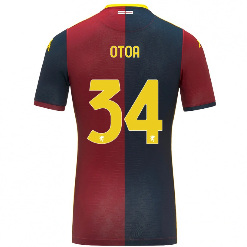 Danxen Kid Sebastian Otoa #34 Red Royal Blue Home Jersey 2025/26 T-Shirt