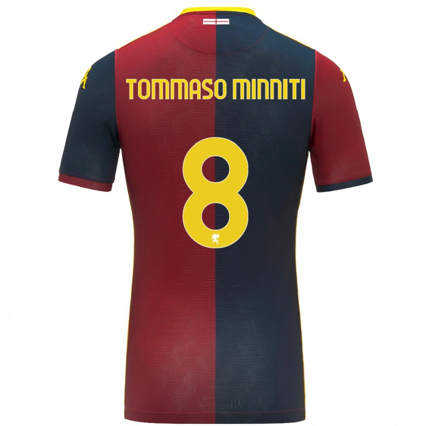 Danxen Kid Giovanni Tommaso Minniti #8 Red Royal Blue Home Jersey 2025/26 T-Shirt
