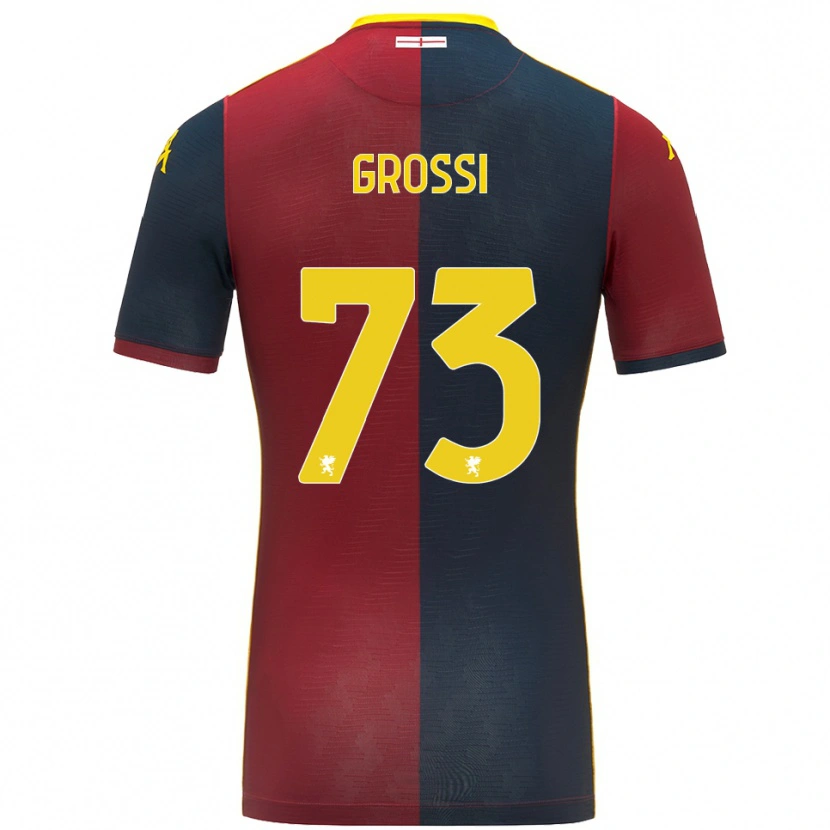 Danxen Kid Jacopo Grossi #73 Red Royal Blue Home Jersey 2025/26 T-Shirt