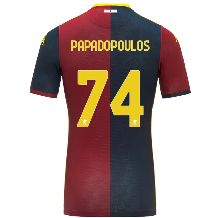 Danxen Kid Christos Papadopoulos #74 Red Royal Blue Home Jersey 2025/26 T-Shirt