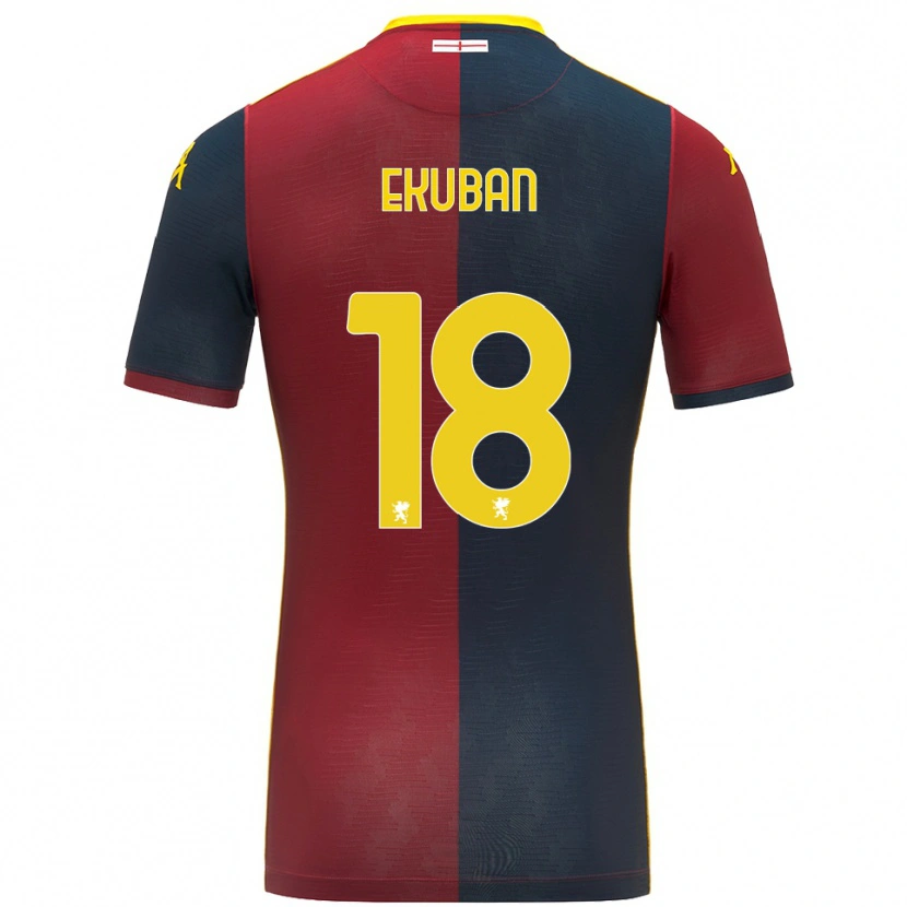 Danxen Kid Caleb Ekuban #18 Red Royal Blue Home Jersey 2025/26 T-Shirt
