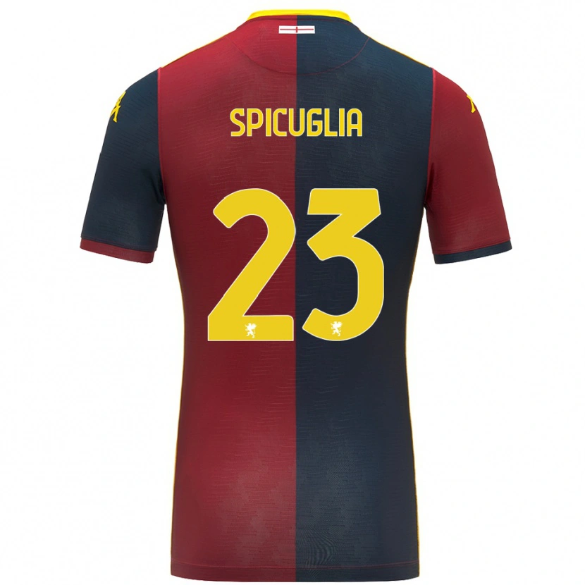 Danxen Kid Elia Spicuglia #23 Red Royal Blue Home Jersey 2025/26 T-Shirt