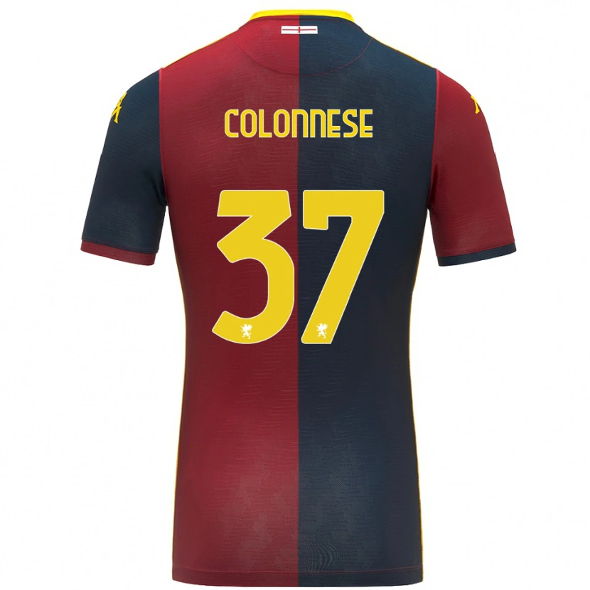 Danxen Kid Lorenzo Colonnese #37 Red Royal Blue Home Jersey 2025/26 T-Shirt