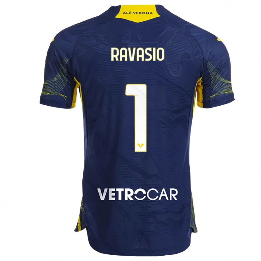Danxen Kid Manuel Ravasio #1 Navy Yellow Home Jersey 2025/26 T-Shirt