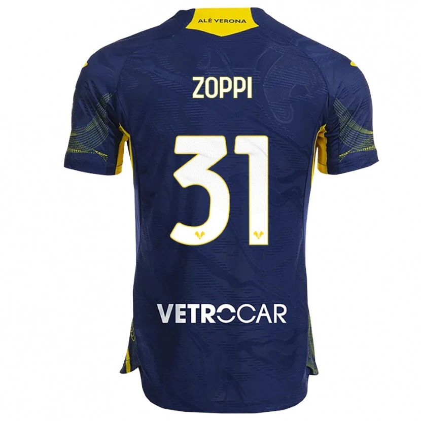 Danxen Kid Sofia Zoppi #31 Navy Yellow Home Jersey 2025/26 T-Shirt