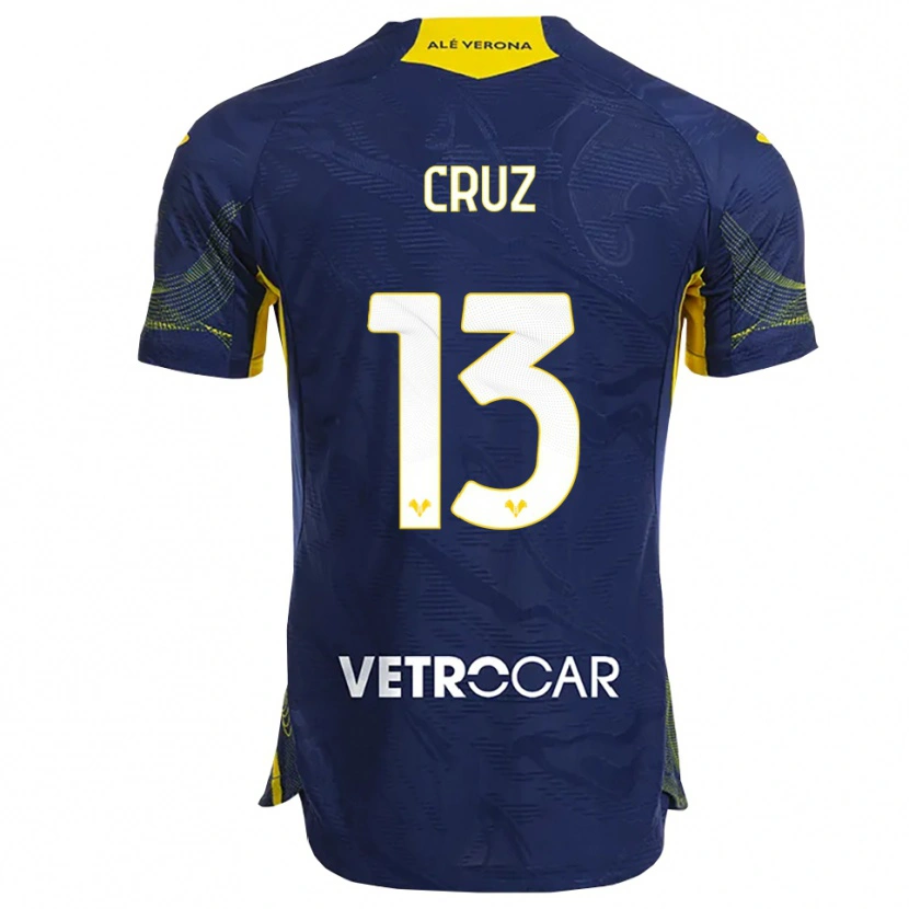 Danxen Kid Juan Manuel Cruz #13 Navy Yellow Home Jersey 2025/26 T-Shirt