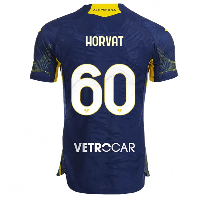 Danxen Kid Mihaela Horvat #60 Navy Yellow Home Jersey 2025/26 T-Shirt