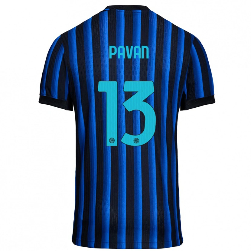 Danxen Kid Federico Pavan #13 Black Blue Home Jersey 2025/26 T-Shirt