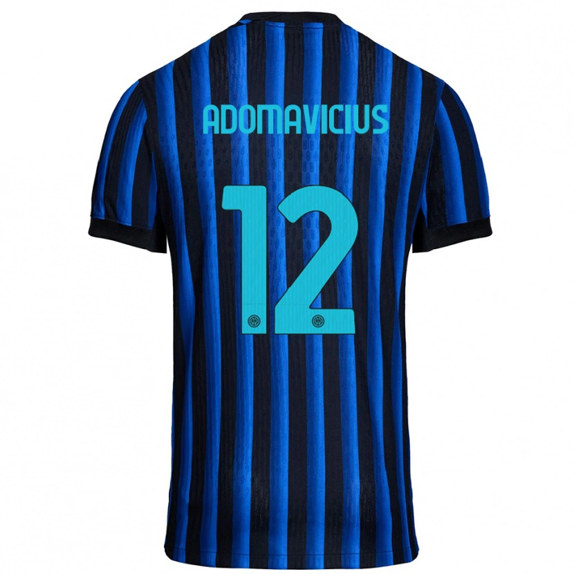 Danxen Kid Henrikas Adomavicius #12 Black Blue Home Jersey 2025/26 T-Shirt