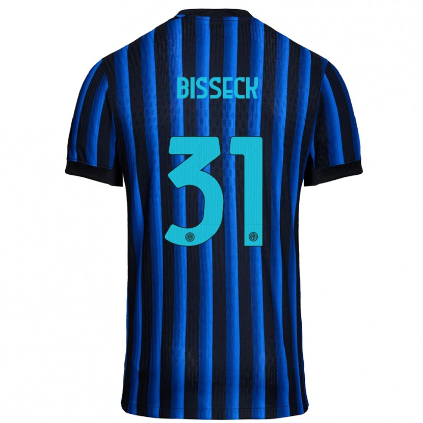 Danxen Kid Yann Bisseck #31 Black Blue Home Jersey 2025/26 T-Shirt