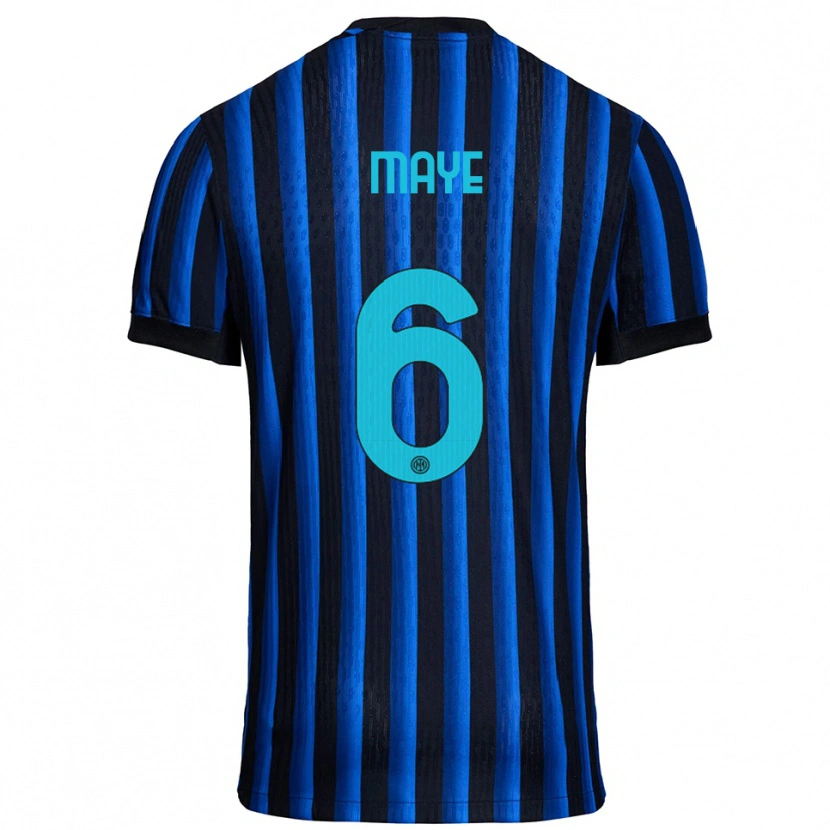 Danxen Kid Yvan Maye #6 Black Blue Home Jersey 2025/26 T-Shirt