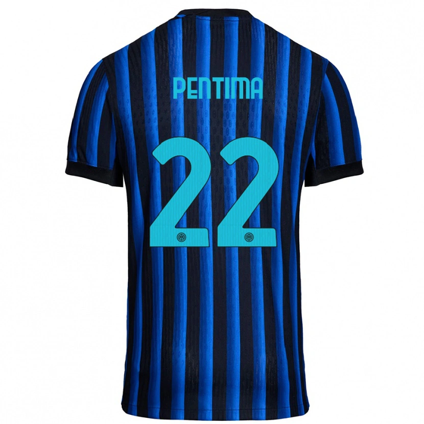 Danxen Kid Alessandro Pentima #22 Black Blue Home Jersey 2025/26 T-Shirt