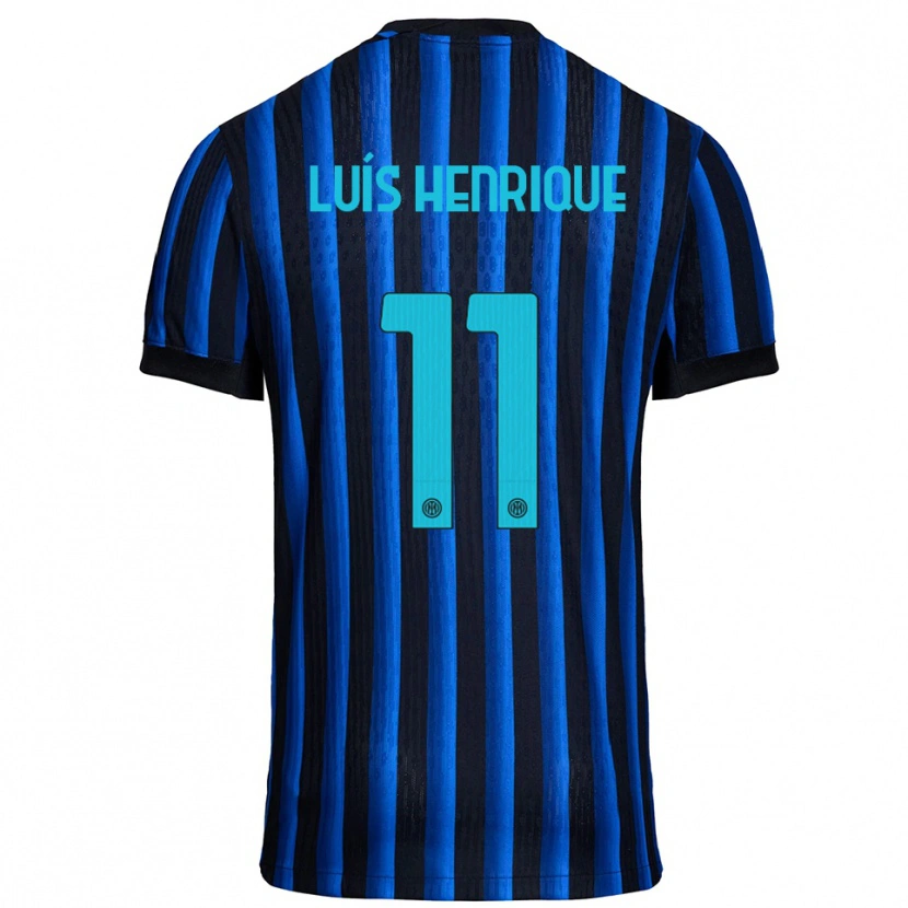 Danxen Kid Luis Henrique #11 Black Blue Home Jersey 2025/26 T-Shirt