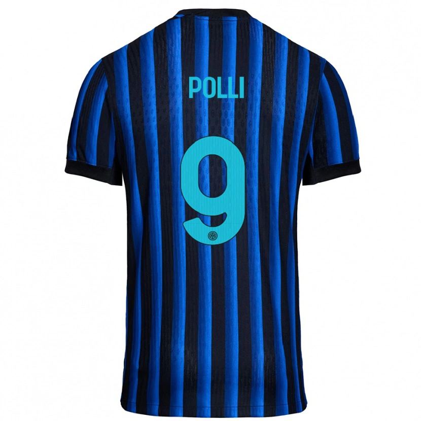 Danxen Kid Elisa Polli #9 Black Blue Home Jersey 2025/26 T-Shirt
