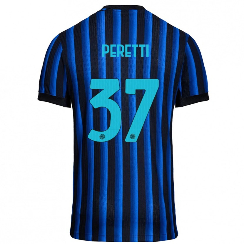 Danxen Kid Lorenzo Peretti #37 Black Blue Home Jersey 2025/26 T-Shirt