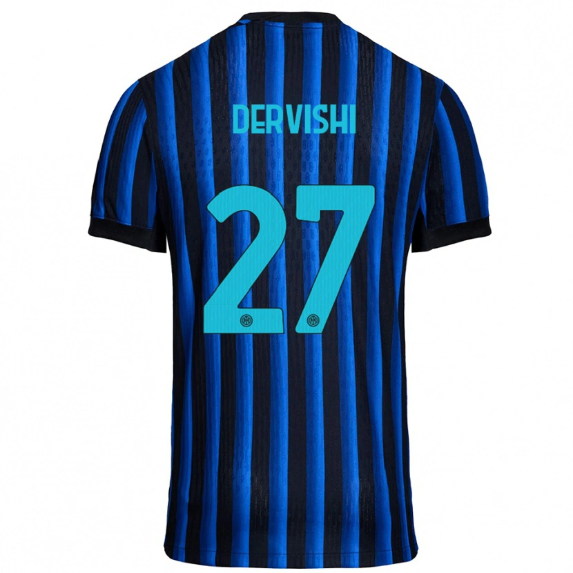 Danxen Kid Kristian Dervishi #27 Black Blue Home Jersey 2025/26 T-Shirt