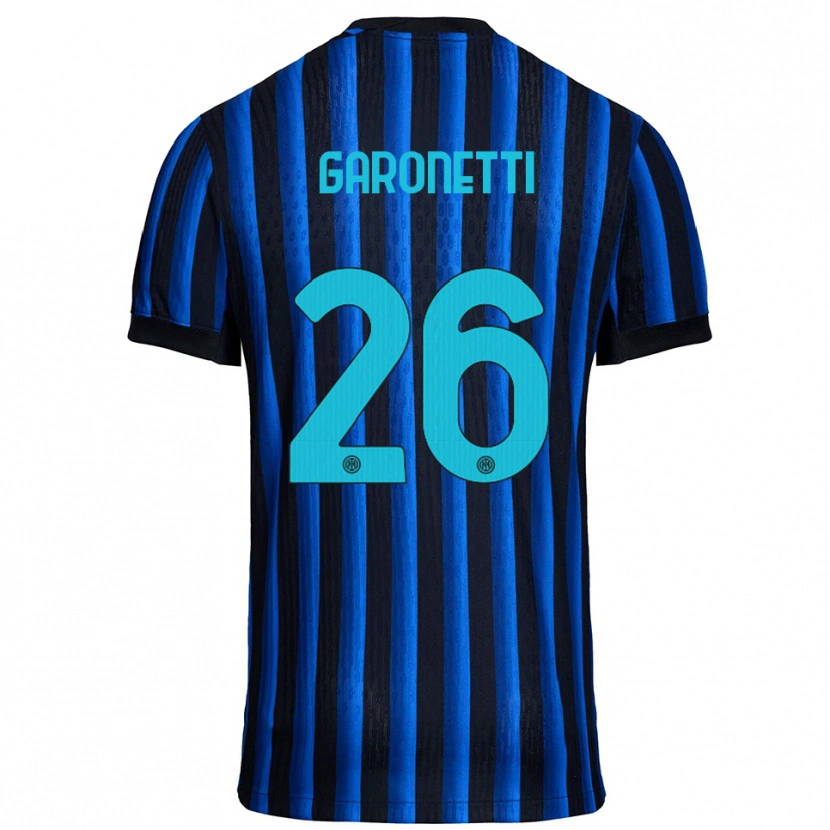 Danxen Kid Gabriele Garonetti #26 Black Blue Home Jersey 2025/26 T-Shirt