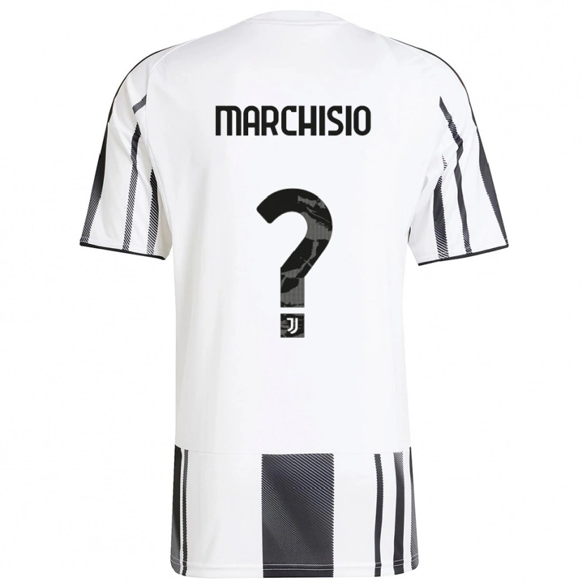 Danxen Kid Davide Marchisio #0 White Black Home Jersey 2025/26 T-Shirt