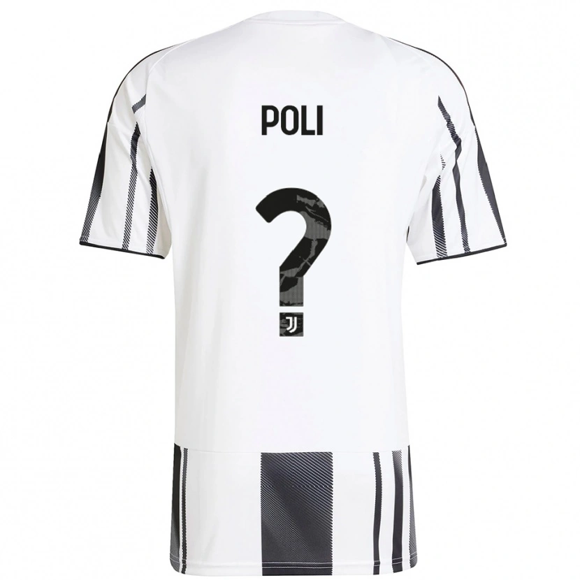 Danxen Kid Fabrizio Poli #0 White Black Home Jersey 2025/26 T-Shirt