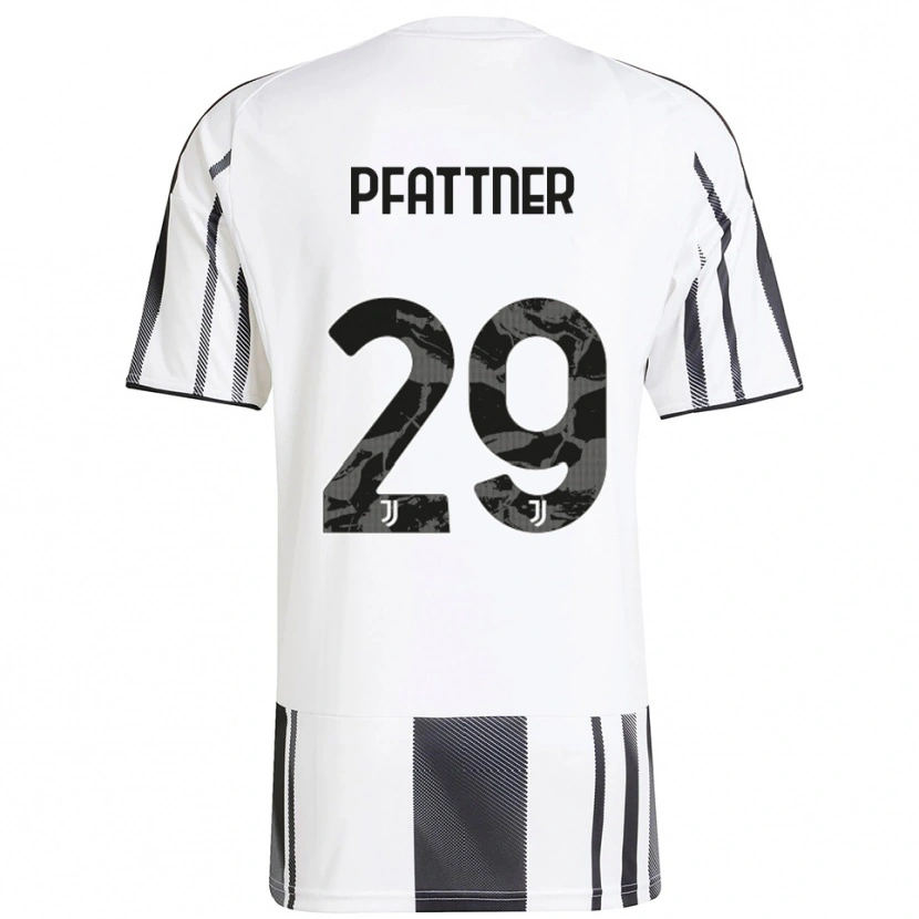 Danxen Kid Elisa Pfattner #29 White Black Home Jersey 2025/26 T-Shirt