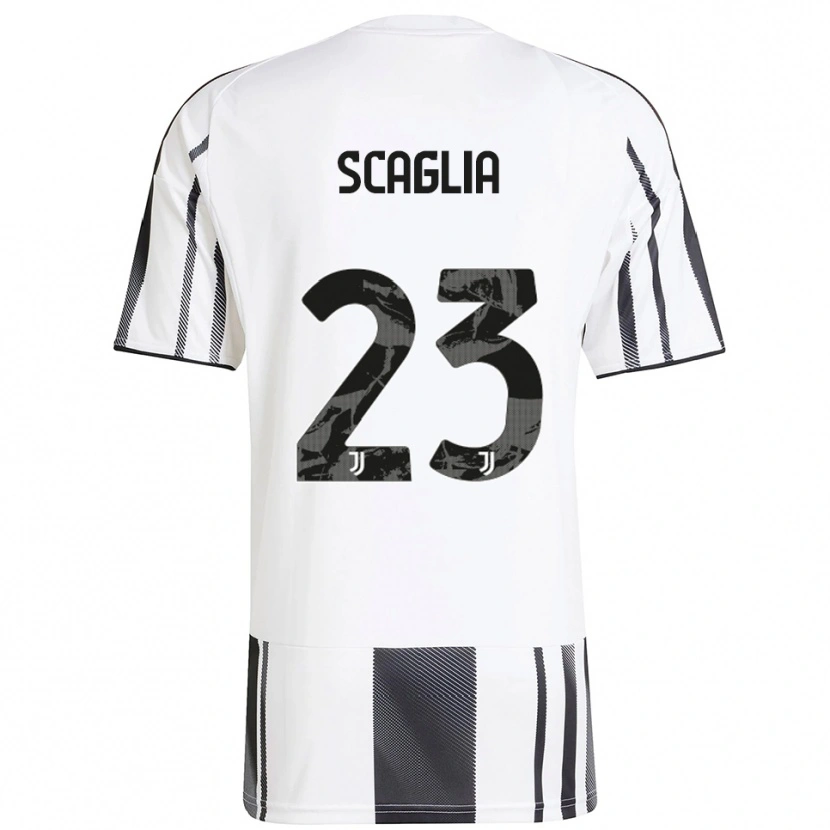 Danxen Kid Filippo Scaglia #23 White Black Home Jersey 2025/26 T-Shirt