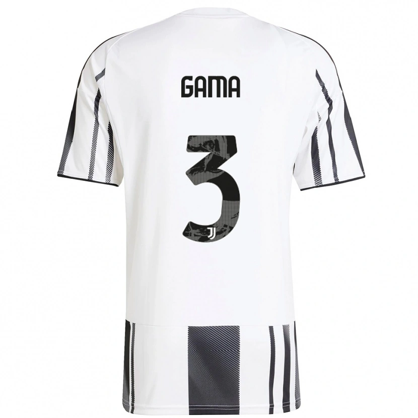 Danxen Kid Sara Gama #3 White Black Home Jersey 2025/26 T-Shirt