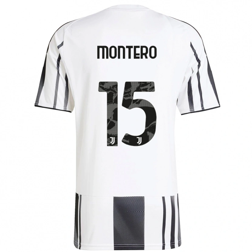 Danxen Kid Alfonso Montero #15 White Black Home Jersey 2025/26 T-Shirt