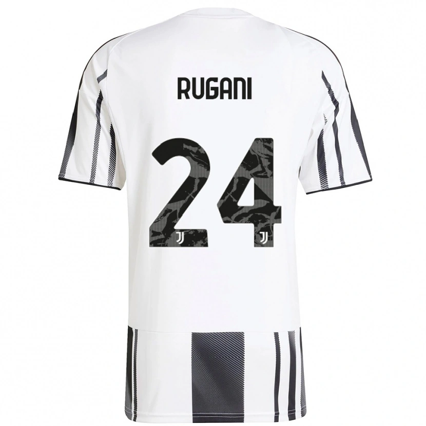 Danxen Kid Daniele Rugani #24 White Black Home Jersey 2025/26 T-Shirt