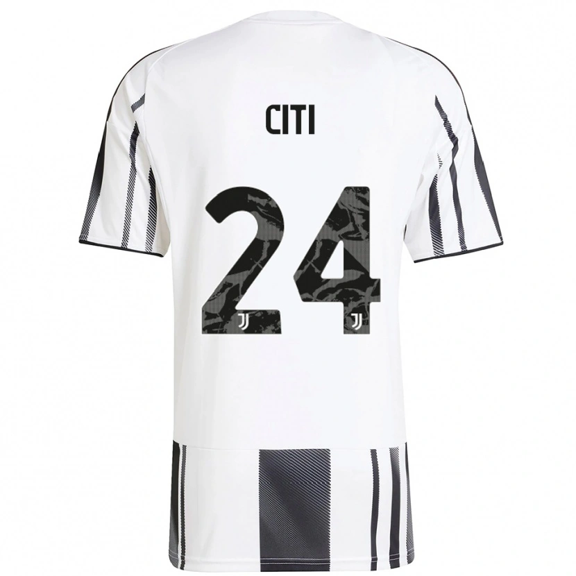 Danxen Kid Alessandro Citi #24 White Black Home Jersey 2025/26 T-Shirt