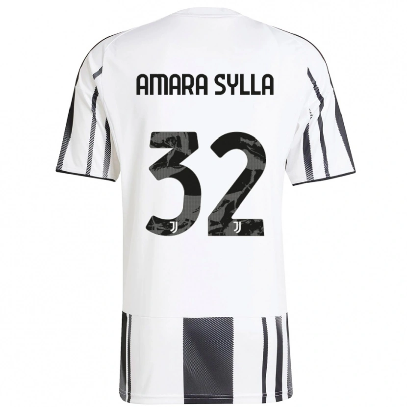 Danxen Kid Idris Amara Sylla #32 White Black Home Jersey 2025/26 T-Shirt