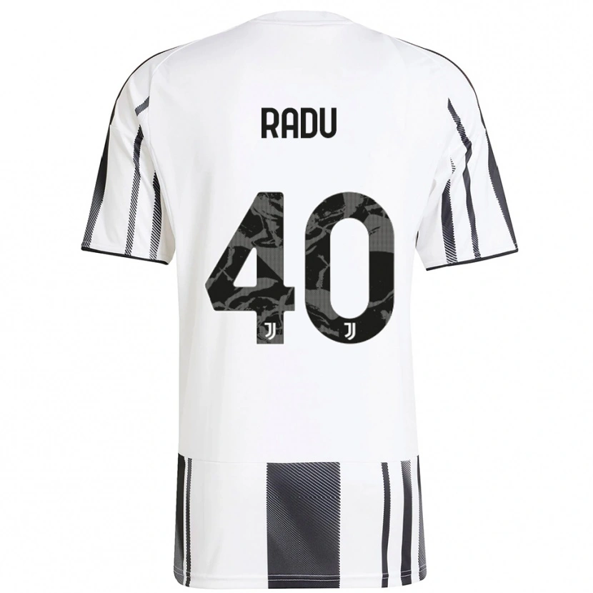 Danxen Kid Riccardo Radu #40 White Black Home Jersey 2025/26 T-Shirt