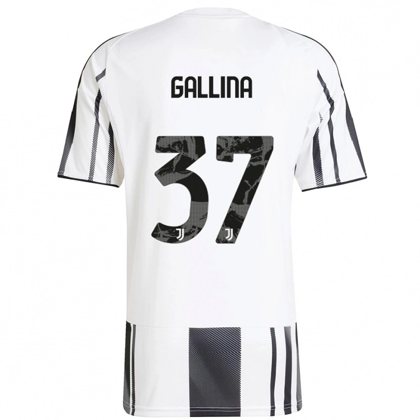 Danxen Kid Arianna Gallina #37 White Black Home Jersey 2025/26 T-Shirt