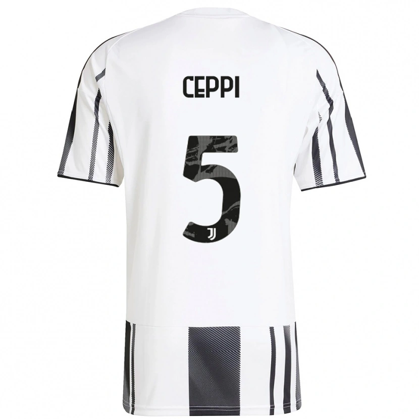 Danxen Kid Paolo Ceppi #5 White Black Home Jersey 2025/26 T-Shirt